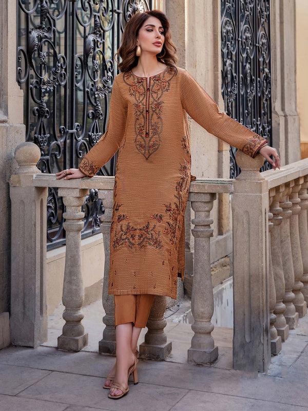 Limelight 2 Piece Yarn Dyed Suit-Embroidered (Unstitched)
