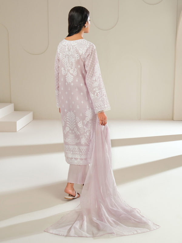 Limelight 3 Piece Cambric Suit-Paste Print (Unstitched) Lilac