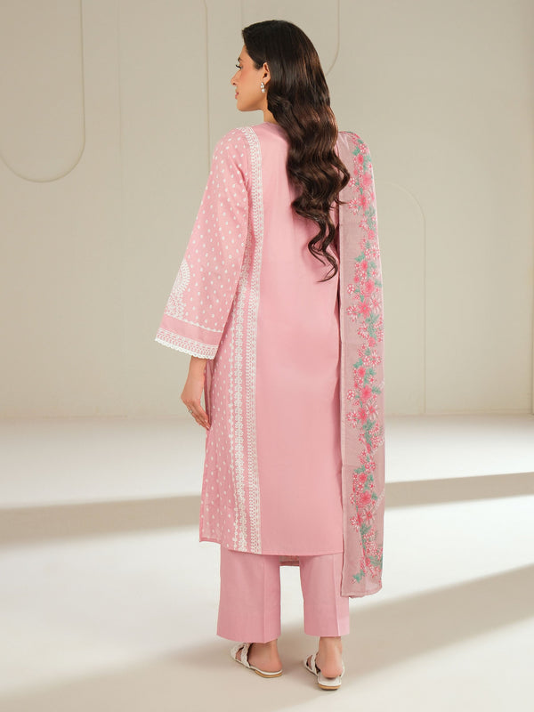 Limelight 3 Piece Cambric Suit-Paste Print (Unstitched) Pink