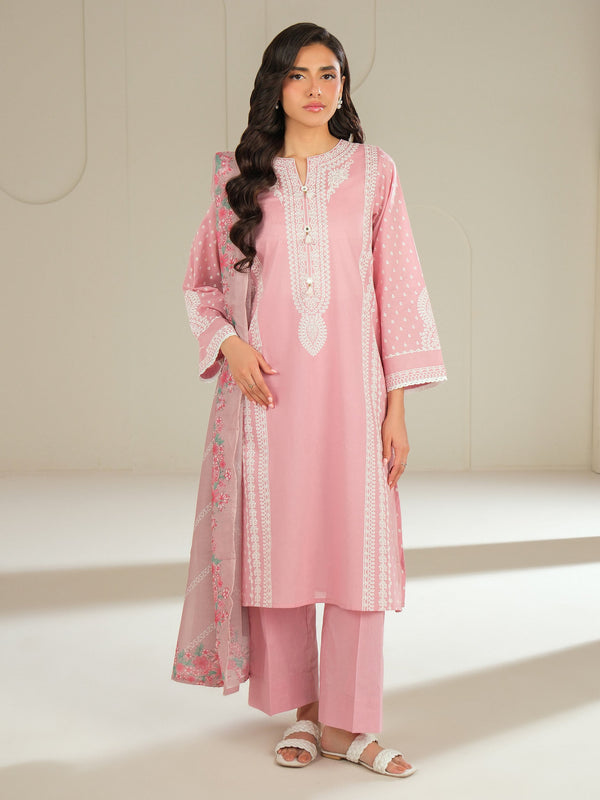 limelight 3 Piece Cambric Suit-Paste Print (Unstitched) Pink