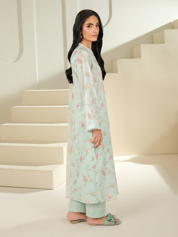 Limelight 3 Piece Cambric Suit-Printed (Unstitched) Green