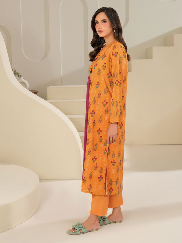 Limelight 3 Piece Cambric Suit-Printed (Unstitched) Yellow