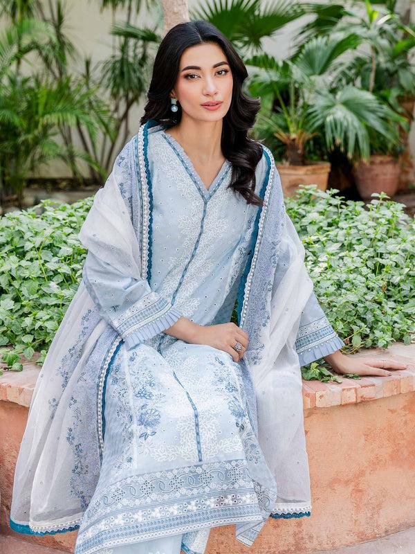 Limelight 3 Piece Jacquard Suit-Embroidered (Unstitched)