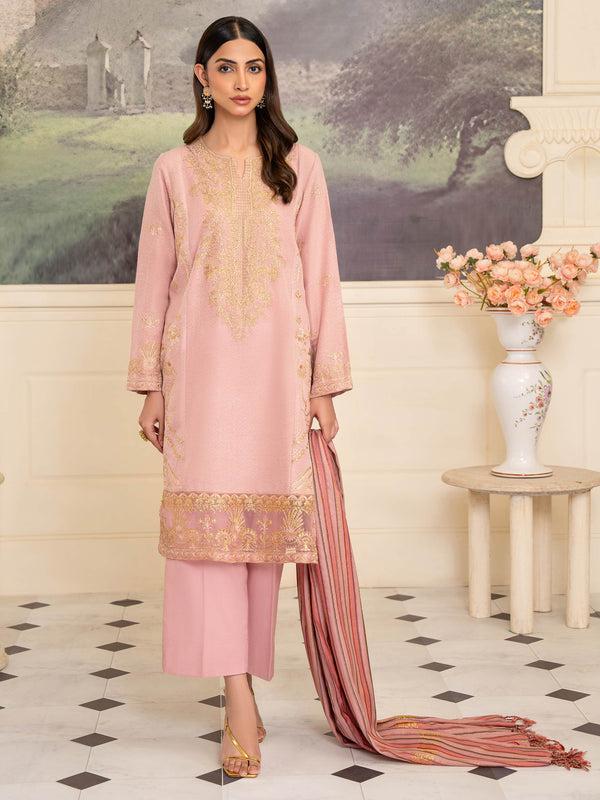 Limelight 3 Piece Karandi Suit-Embroidered (Unstitched)