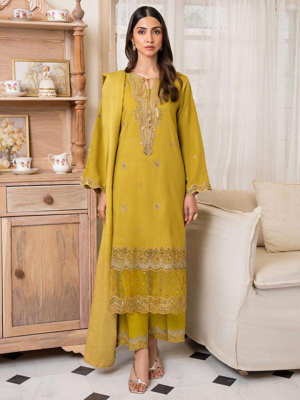 Limelight 3 Piece Karandi Suit-Embroidered (Unstitched)