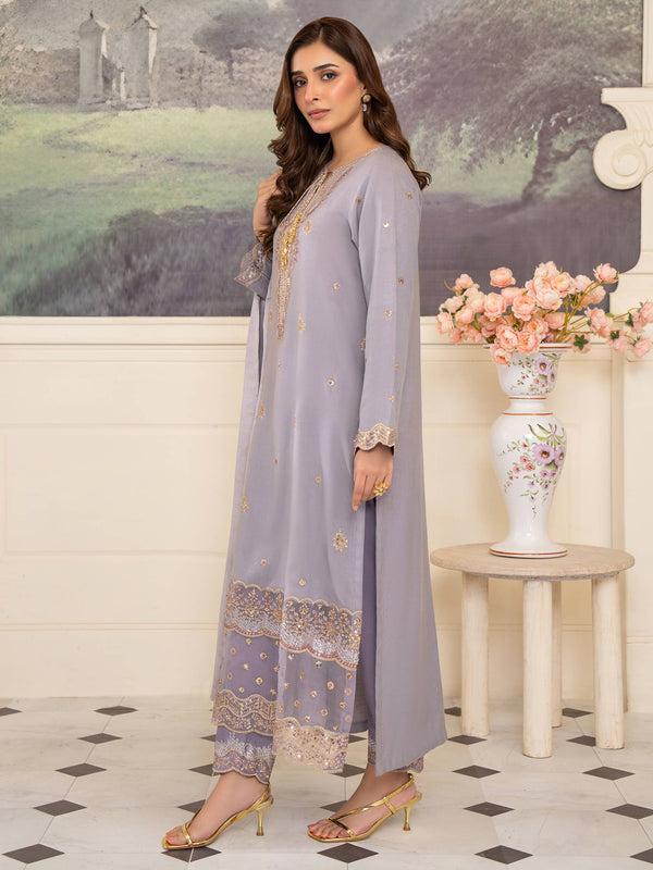 Limelight 3 Piece Karandi Suit-Embroidered (Unstitched)