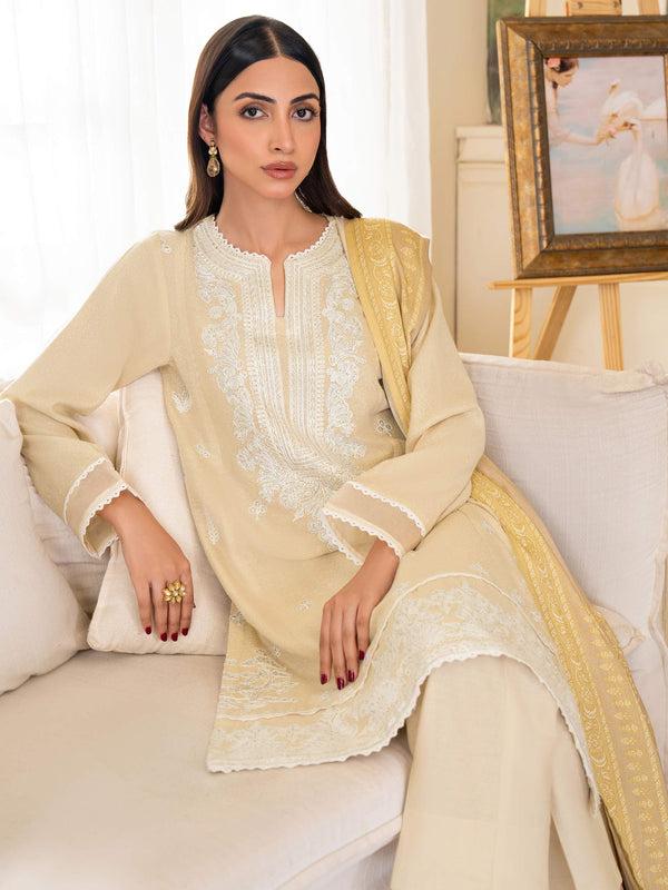 limelight 3 Piece Karandi Suit-Embroidered (Unstitched)