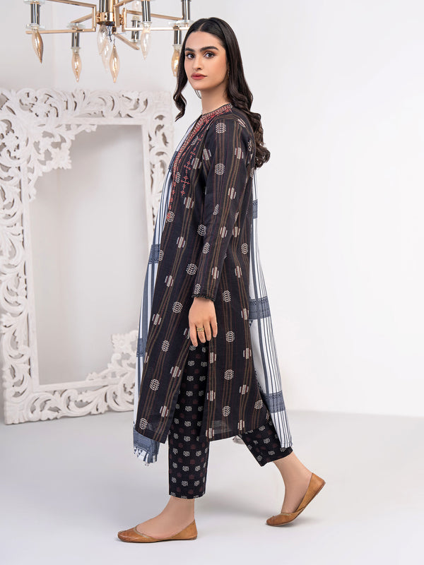 Limelight 3 Piece Khaddar Suit-Embroidered (Unstitched)