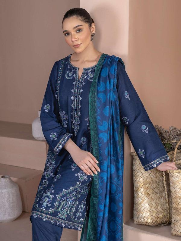 limelight 3 Piece Khaddar Suit-Embroidered (Unstitched)