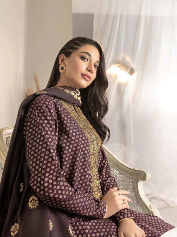 Limelight 3 Piece Khaddar Suit-Embroidered(Unstitched)