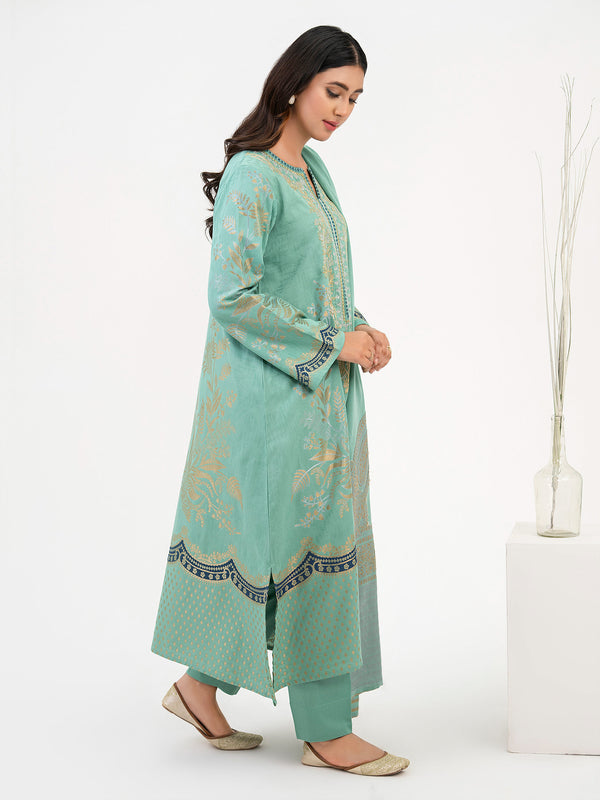 Limelight 3 Piece Winter Jacquard Suit-Embroidered(Pret)