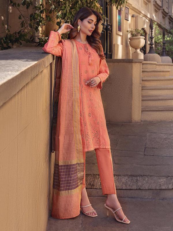 Limelight 3 Piece Yarn Dyed Suit-Embroidered (Unstitched)