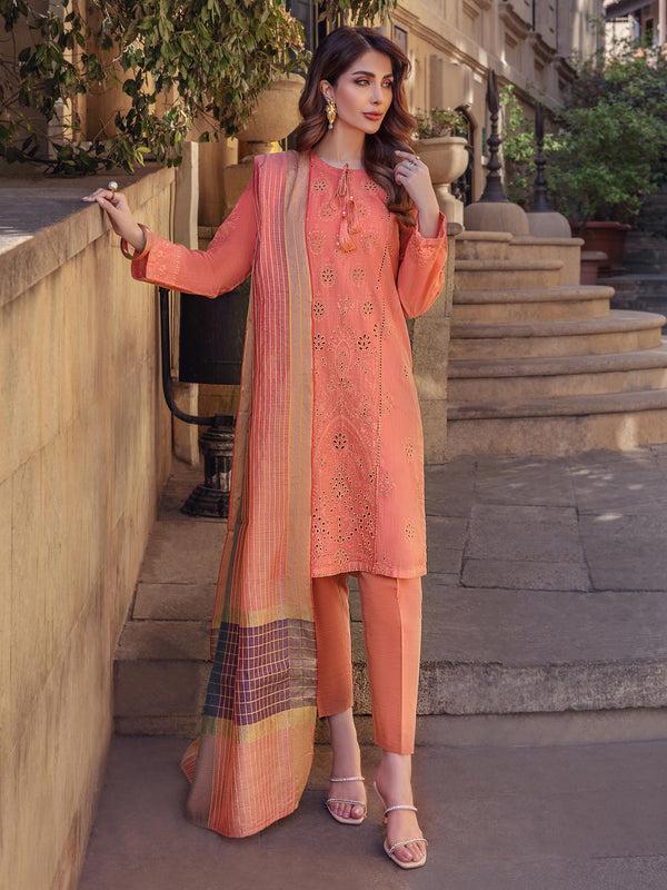 limelight 3 Piece Yarn Dyed Suit-Embroidered (Unstitched)
