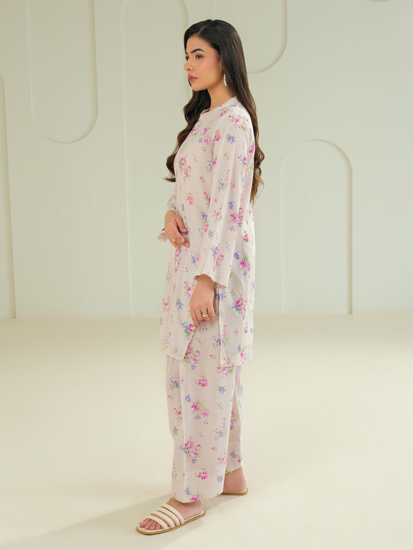 Limelight Khaddar Shirt-Printed (Unstitched) Off White