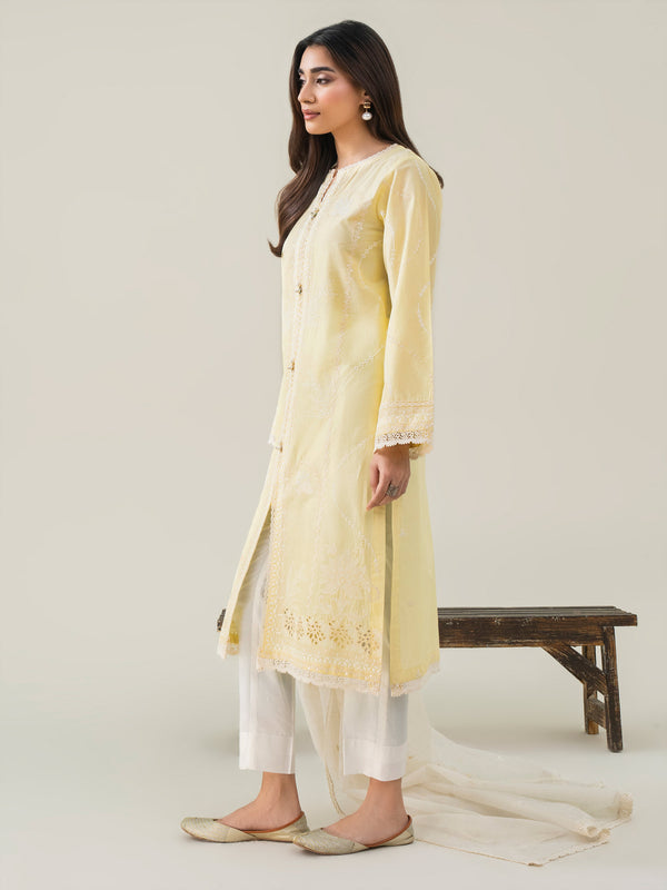 Limelight 2 Piece Cambric Suit-Embroidered (Pret)