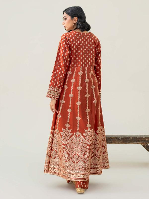 Limelight 2 Piece Cambric Suit-Embroidered (Pret)