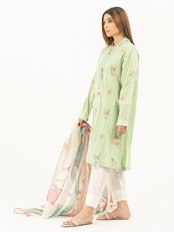 Limelight 2 Piece Cambric Suit-Embroidered (Pret)