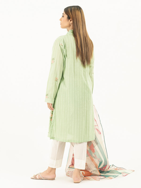 Limelight 2 Piece Cambric Suit-Embroidered (Pret)