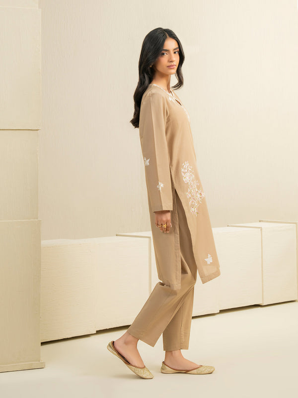 Limelight 2 Piece Cambric Suit-Embroidered (Pret)