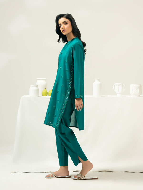 Limelight 2 Piece Cambric Suit-Embroidered (Pret)