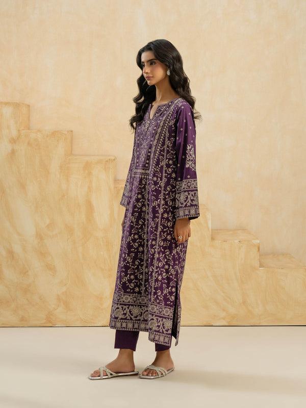 Limelight 2 Piece Cambric Suit-Embroidered (Pret)