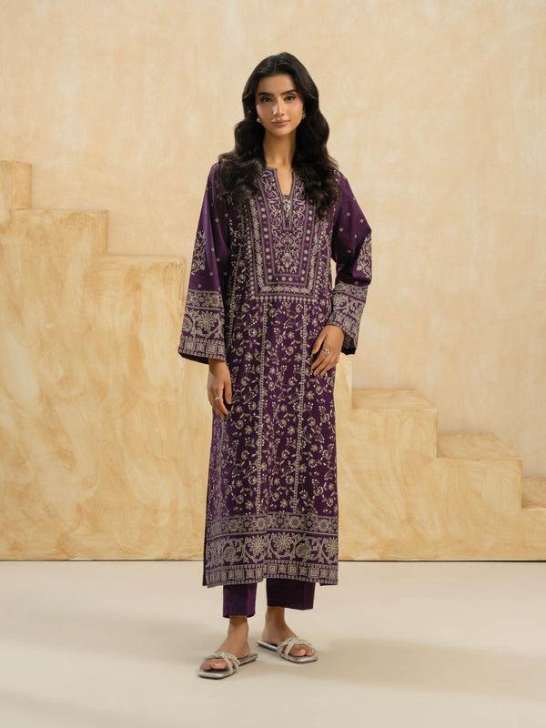 limelight 2 Piece Cambric Suit-Embroidered (Pret)