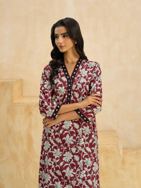 Limelight 2 Piece Cambric Suit-Printed (Pret)