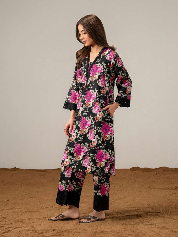 limelight 2 Piece Cambric Suit-Printed (Pret)