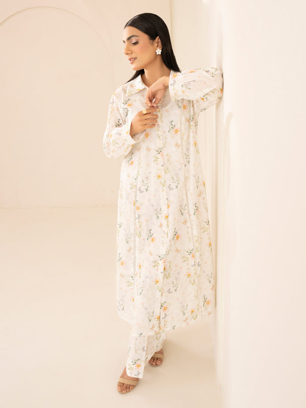 Limelight 2 Piece Cambric Suit-Printed (Unstitched)