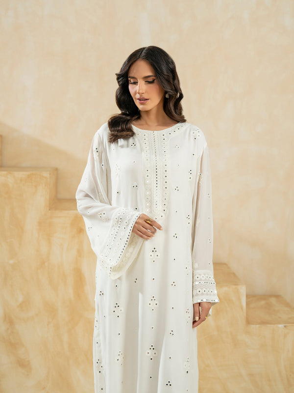 Limelight 2 Piece Chiffon Suit-Embroidered (Pret)