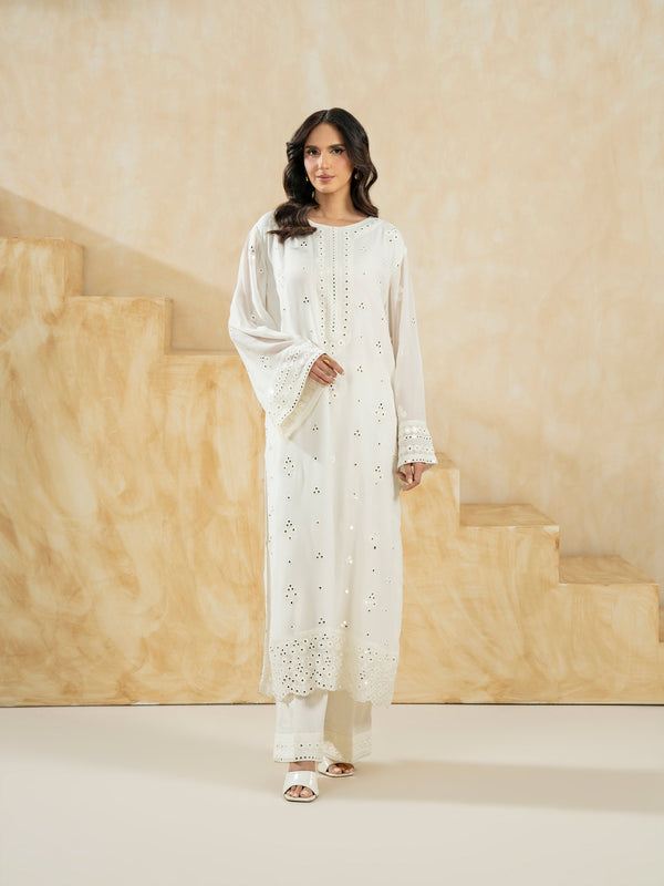 limelight 2 Piece Chiffon Suit-Embroidered (Pret)