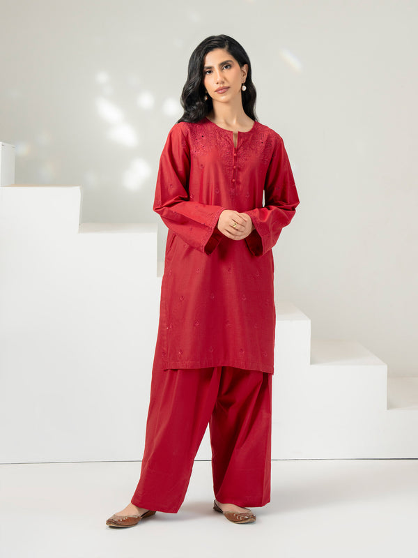 Limelight 2 Piece Dobby Suit-Embroidered (Pret)