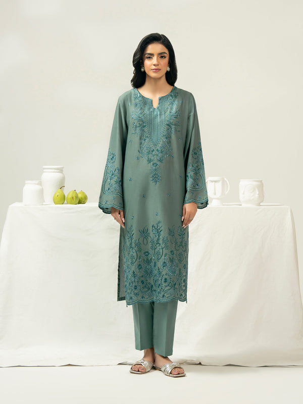 Limelight 2 Piece Dobby Suit-Embroidered (Pret)