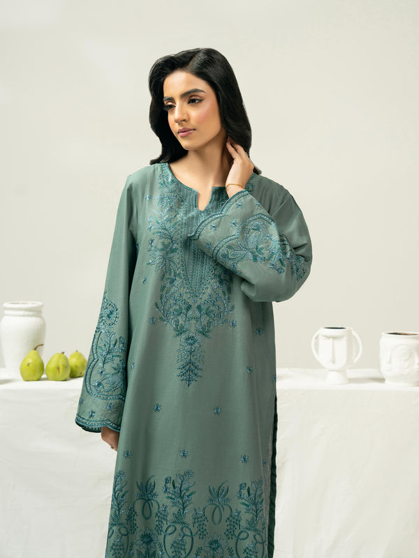 Limelight 2 Piece Dobby Suit-Embroidered (Pret)