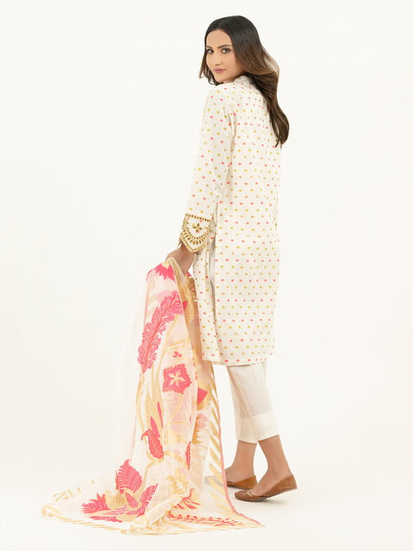 Limelight 2 Piece Jacquard Suit-Embellished (Pret)