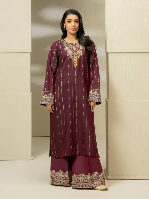 Limelight 2 Piece Jacquard Suit-Embroidered (Pret)