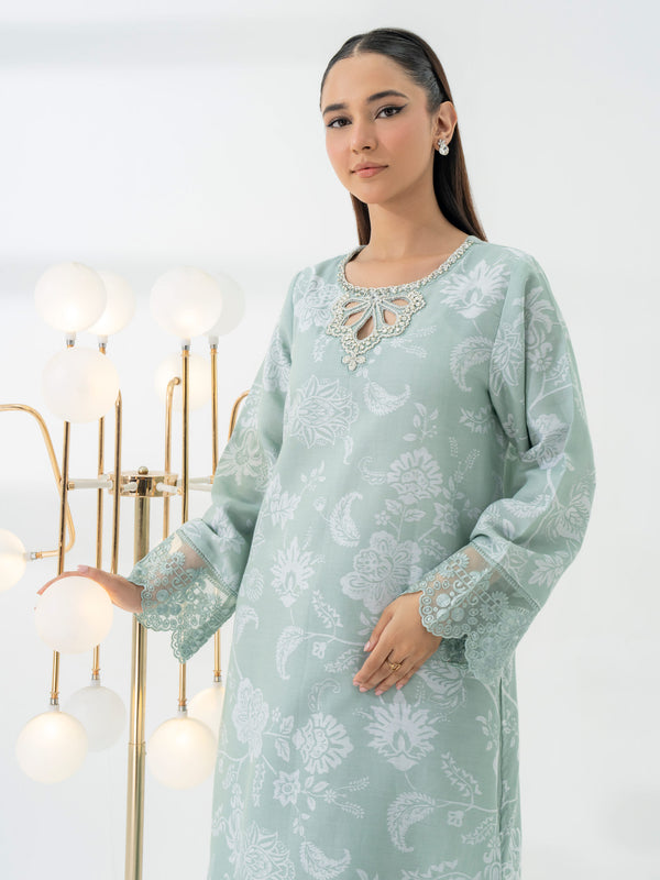 Limelight 2 Piece Jacquard Suit-Embroidered (Pret)