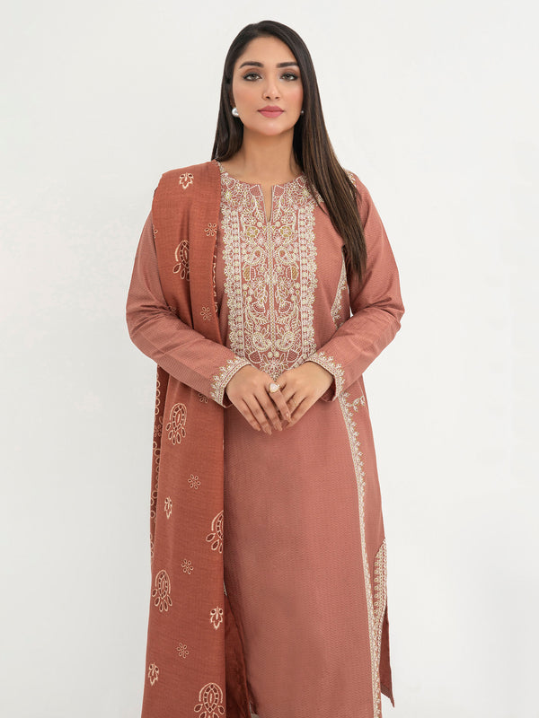Limelight 2 Piece Jacquard Suit-Embroidered (Pret)