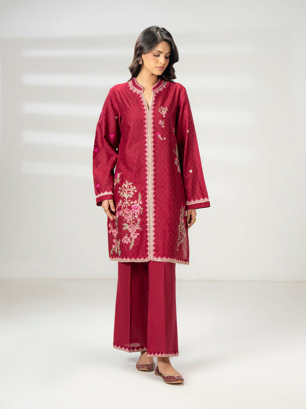 Limelight 2 Piece Jacquard Suit-Embroidered (Pret)