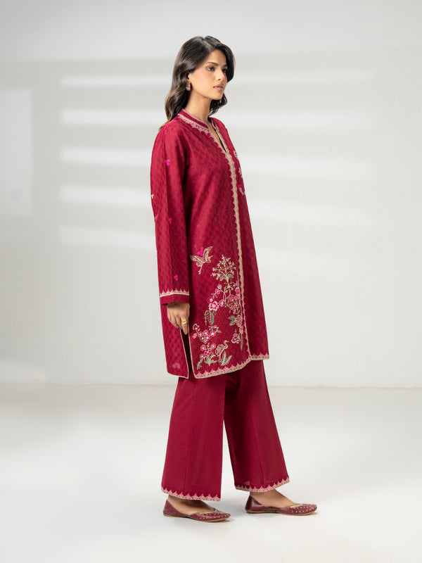 Limelight 2 Piece Jacquard Suit-Embroidered (Pret)