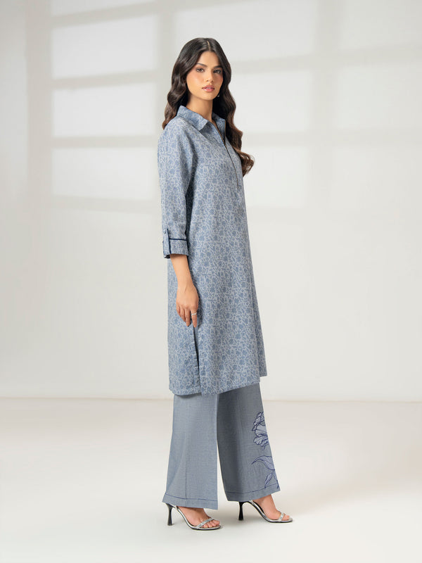 Limelight 2 Piece Jacquard Suit-Embroidered (Pret)