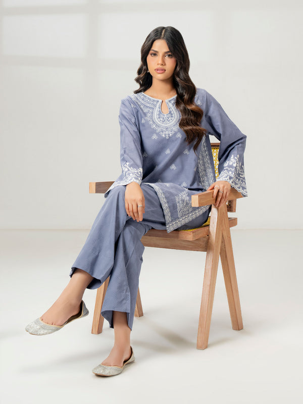 Limelight 2 Piece Jacquard Suit- Embroidered (Pret)