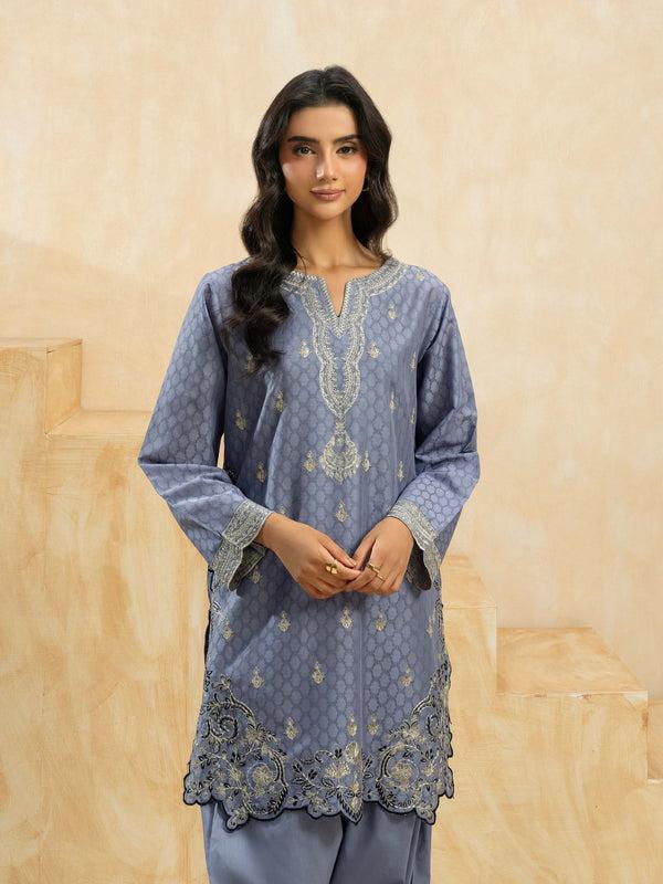 Limelight 2 Piece Jacquard Suit-Embroidered (Pret)