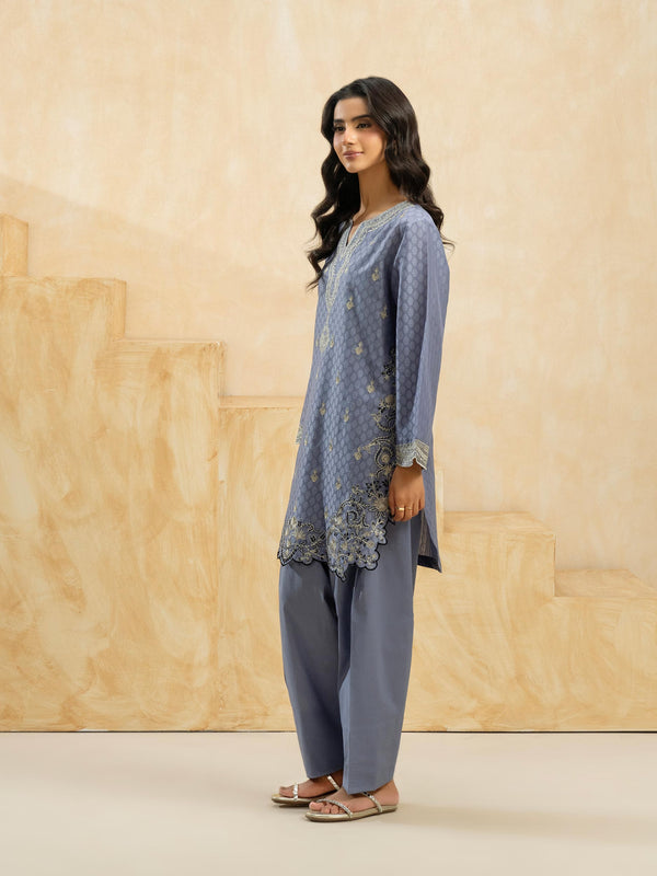 Limelight 2 Piece Jacquard Suit-Embroidered (Pret)