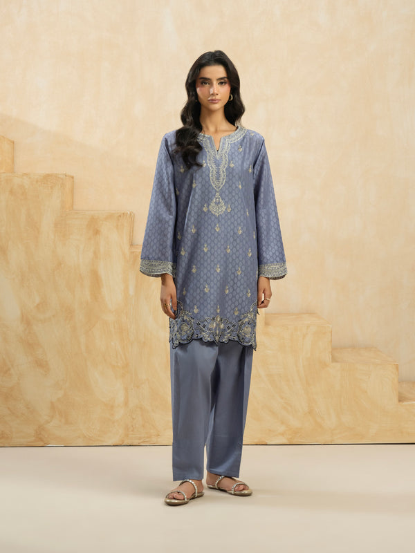 limelight 2 Piece Jacquard Suit-Embroidered (Pret)
