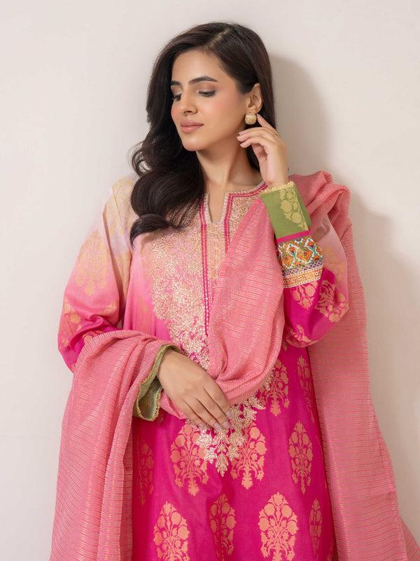 limelight 2 Piece Jacquard Suit-Embroidered (Pret)