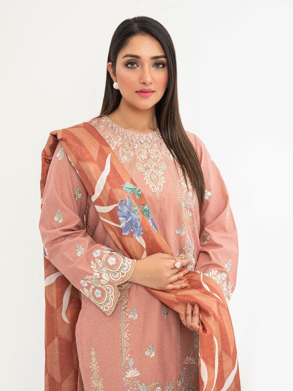 Limelight 2 Piece Karandi Suit-Embroidered(Pret)