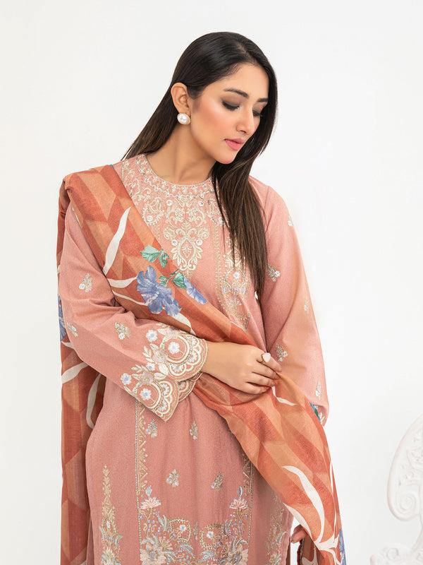 Limelight 2 Piece Karandi Suit-Embroidered(Pret)