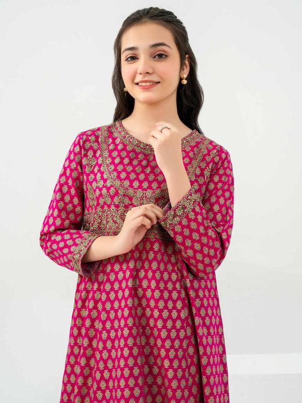 Limelight 2 Piece Khaddar Suit-Embroidered