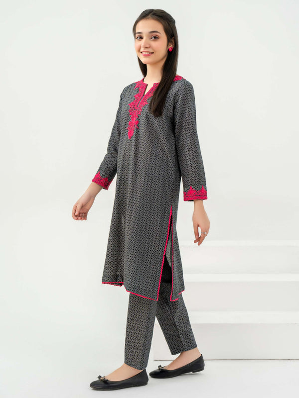 Limelight 2 Piece Khaddar Suit-Embroidered